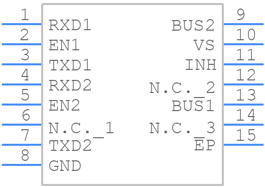 TLE7268LCXUMA1 - Infineon - PCB symbol