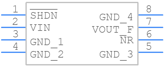 LTC6655LNBHMS8-2.5#PBF - Analog Devices - PCB symbol