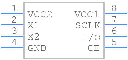 DS1302N - Analog Devices - PCB symbol