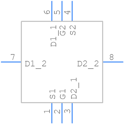 DMN31D5UDR4 - Diodes Incorporated - PCB symbol
