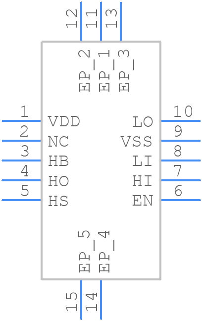 LM5108DRCR - Texas Instruments - PCB symbol