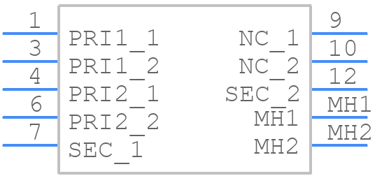 CL2-20-12 - Signal Transformer - PCB symbol