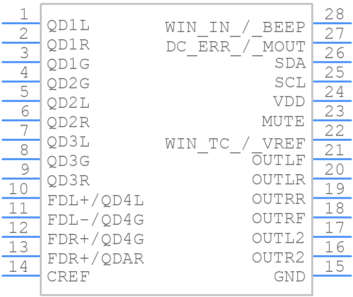 TDA7719 - STMicroelectronics - PCB symbol