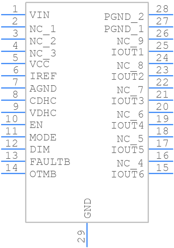 LM3432MHX/NOPB - Texas Instruments - PCB symbol