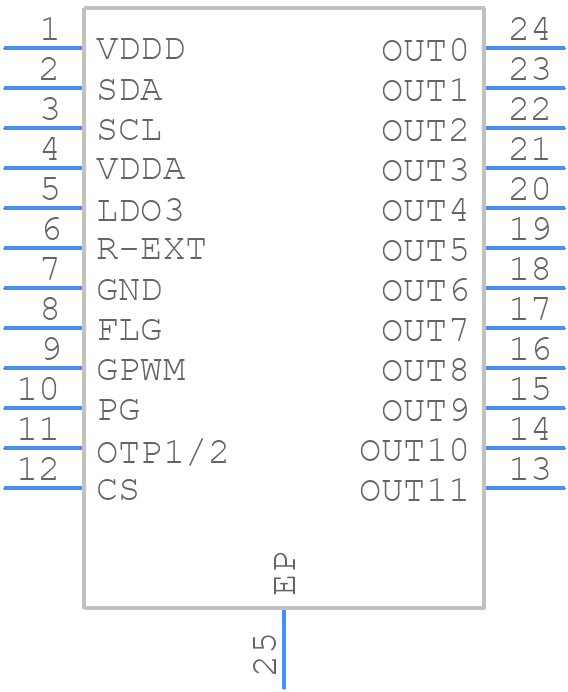ALED1262ZTTR - STMicroelectronics - PCB symbol