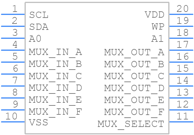 PCA9561PW - NXP - PCB symbol