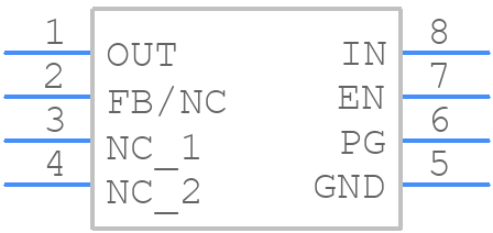 TPS7C8401QDRQ1 - Texas Instruments - PCB symbol