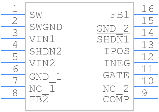 LT3150CGN#PBF - Analog Devices - PCB symbol