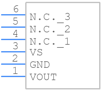 MPX5700GP1 - STMicroelectronics - PCB symbol