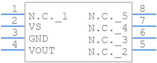 MPXV5010GC7U - STMicroelectronics - PCB symbol