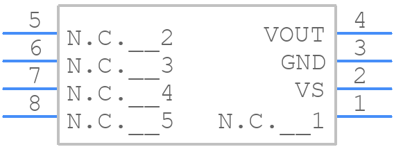 MPXV7002GC6U - STMicroelectronics - PCB symbol