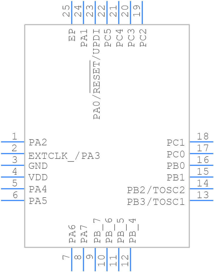 ATTINY417-MZT-VAO - Microchip - PCB symbol