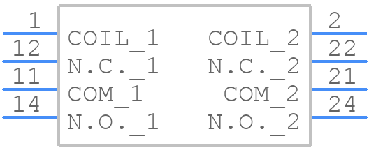 40.61.7.012.2020 - FINDER - PCB symbol