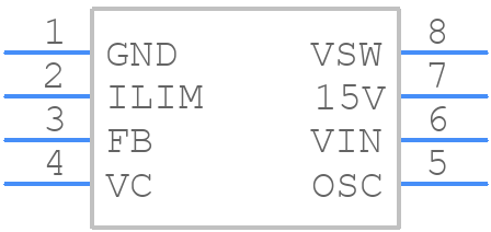 LT1105IN8#PBF - Analog Devices - PCB symbol