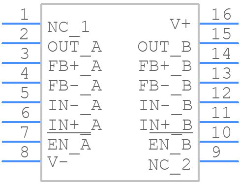 ISL28271FAZ-T7 - Renesas Electronics - PCB symbol