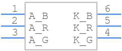 SMLVN6RGB1U! - ROHM Semiconductor - PCB symbol