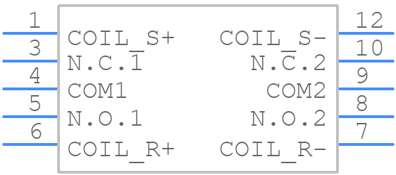 G6SK-2-DC12 - OMRON Electronics - PCB symbol
