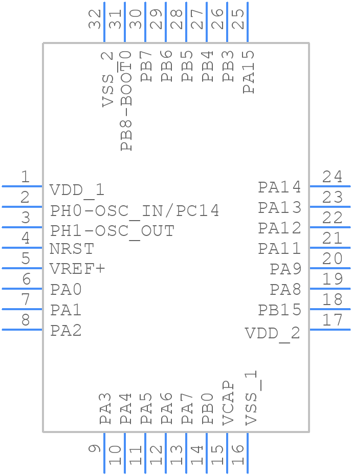 STM32C552KCT6 - STMicroelectronics - PCB symbol