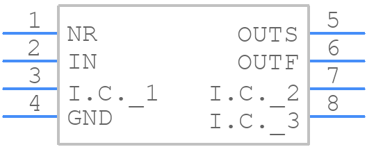 MAX6226ALA25+ - Analog Devices - PCB symbol