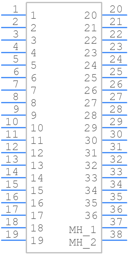 321VL036F51 - Nicomatic - PCB symbol