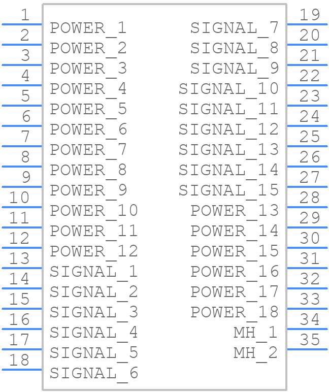 PCIM33W18M400A1/AA - Amphenol - PCB symbol