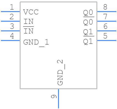 SY89835UMGTR - Microchip - PCB symbol