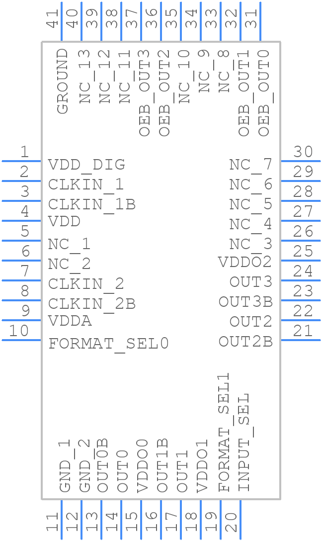 SI53354A-D01AMR - Skyworks - PCB symbol