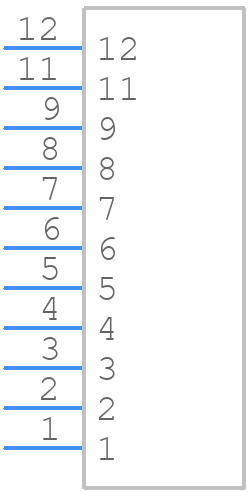 0711640037 - Molex - PCB symbol