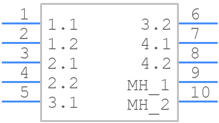 0431604104 - Molex - PCB symbol