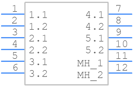 0431604105 - Molex - PCB symbol