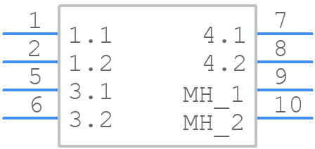 0431609001 - Molex - PCB symbol
