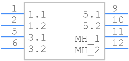 0431609003 - Molex - PCB symbol