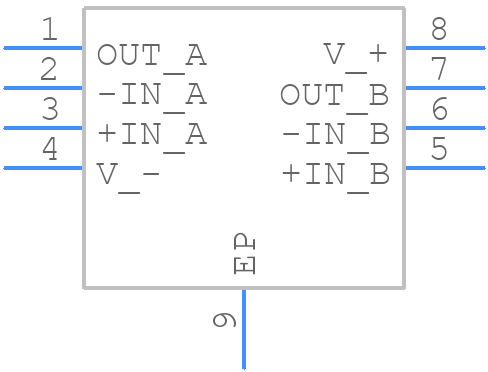 LMH6672MRX/NOPB - Texas Instruments - PCB symbol