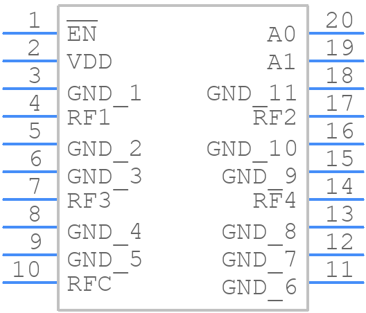 ADW54011Z-0REEL7 - Analog Devices - PCB symbol