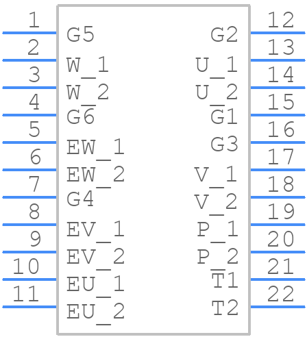 FS50R12W1T7 - Infineon - PCB symbol