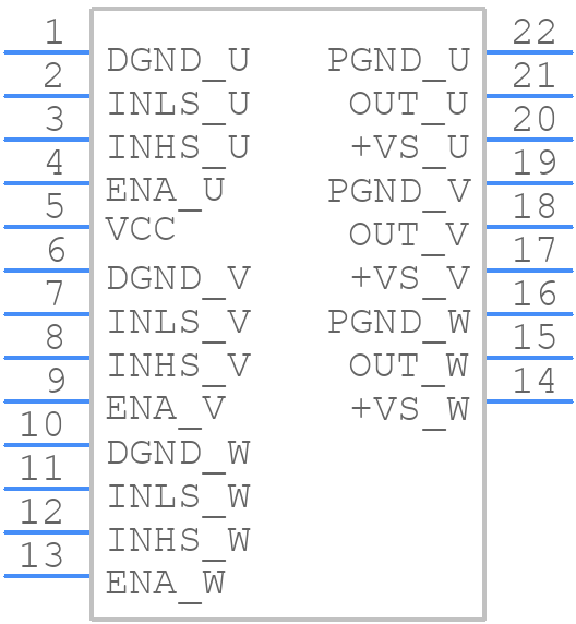 MSA303 - Apex Microtechnology - PCB symbol