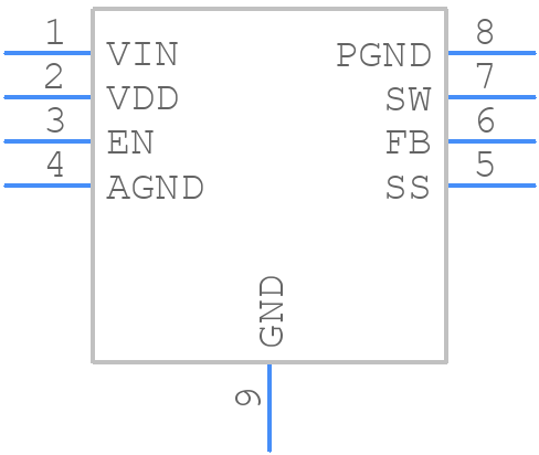 MIC2601YML-TR - Microchip - PCB symbol