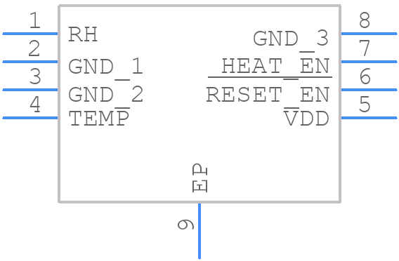 HDC3120DEFR - Texas Instruments - PCB symbol