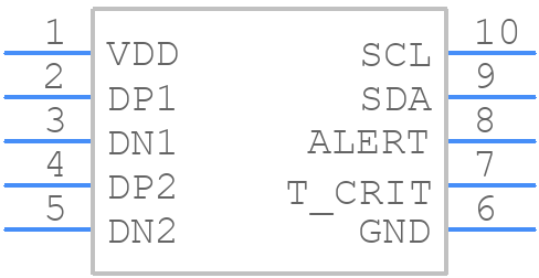 TMP4719DGSR - Texas Instruments - PCB symbol