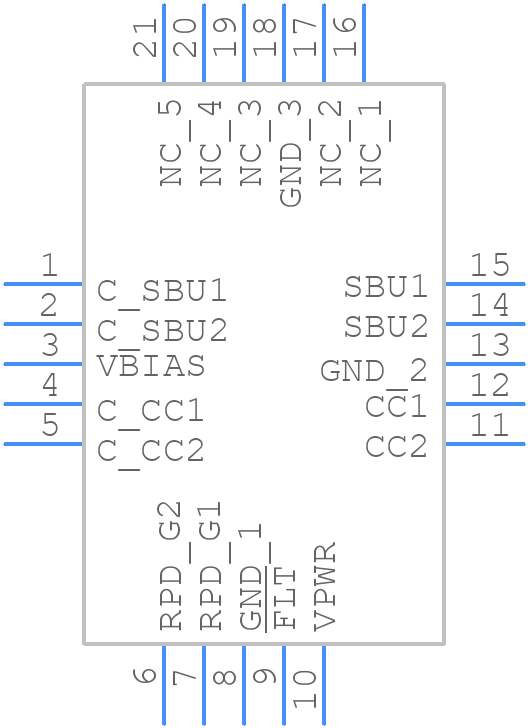 TPD4S201TRGRRQ1 - Texas Instruments - PCB symbol