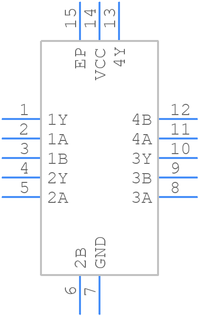 SN74HCS02BQARG4 - Texas Instruments - PCB symbol