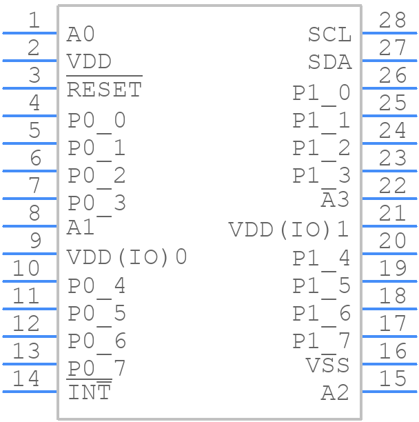 PCA9575PW2 - NXP - PCB symbol