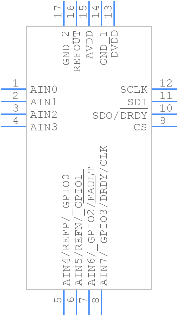 ADS122S14IRTER - Texas Instruments - PCB symbol
