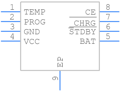 TP4056-EMSOP8 - TOP POWER - PCB symbol