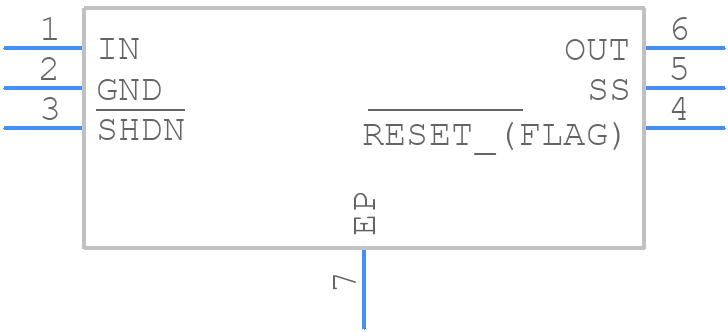 MAX4837ETT33BD3+T - Analog Devices - PCB symbol
