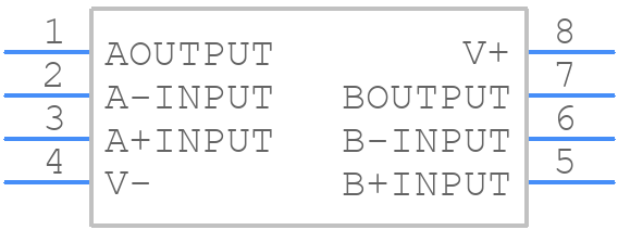 NJM8532V - Nisshinbo - PCB symbol