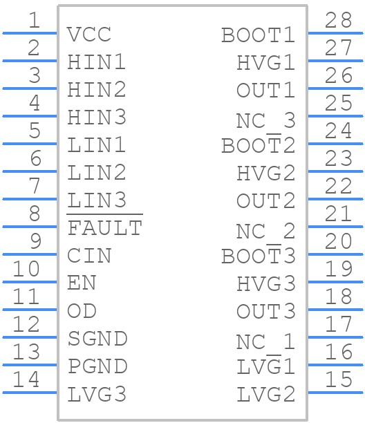 STDRIVE631P - STMicroelectronics - PCB symbol