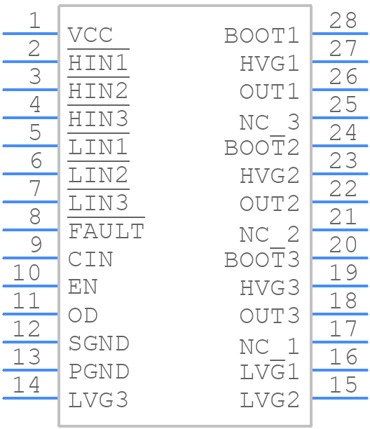 STDRIVE631NTR - STMicroelectronics - PCB symbol
