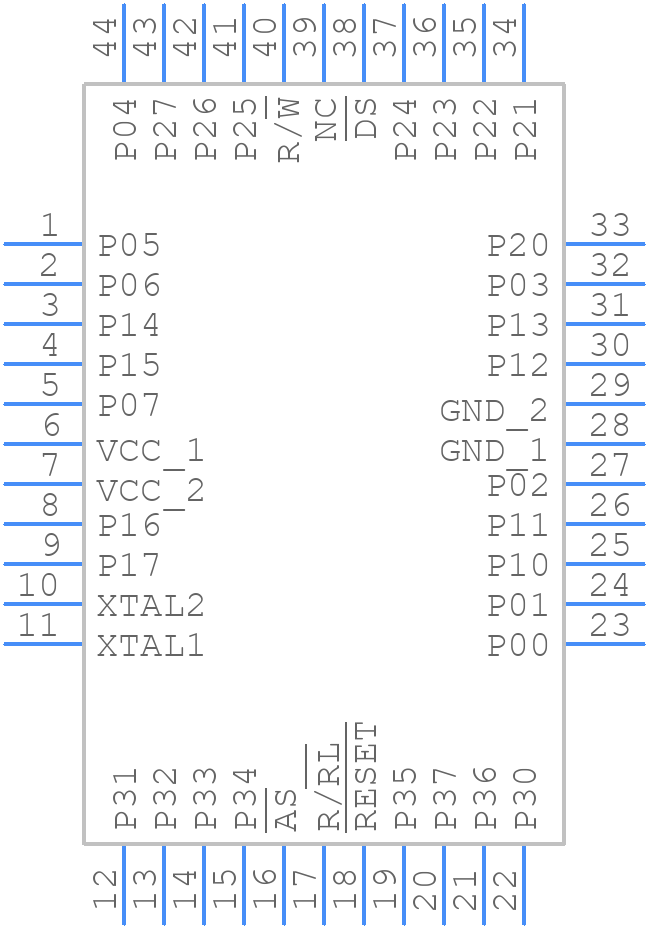 Z86E4016FEG - LITTELFUSE - PCB symbol