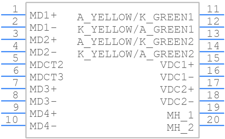 JXF0-2512NL - Yageo Group - PCB symbol